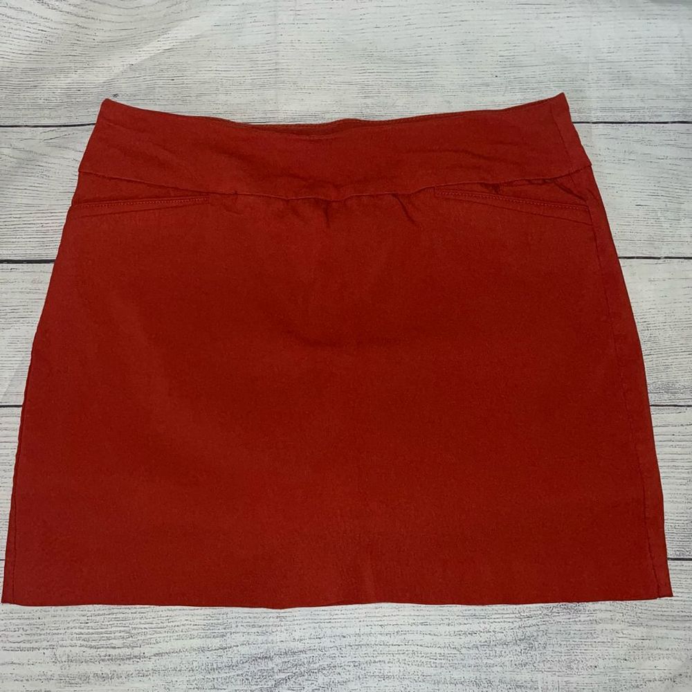 Attyre rust short skirt 4